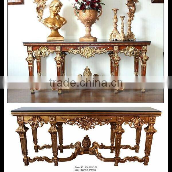 Living Room Furniture Sets Luxury Console Table with Decortaive Mirror