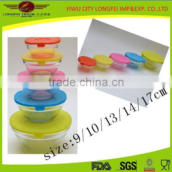 Tableware Dinner Service Glass Preservation Bowls With Lid