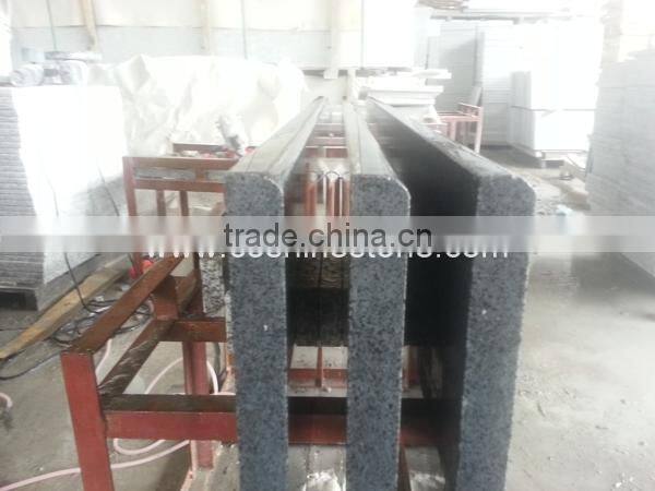 G654 China sesame black granite stair