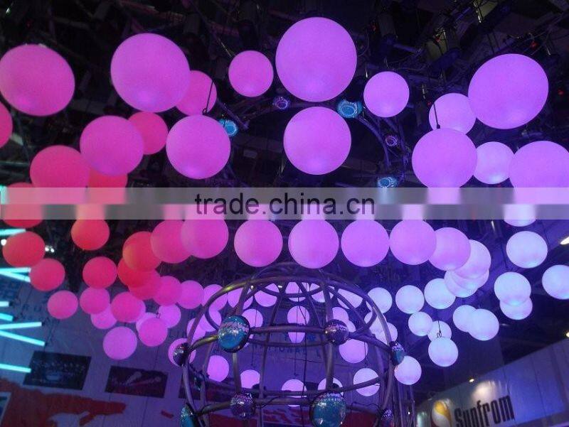 Hot sales RGB waterproof lighting led ball, modern outdoor hanging christmas ball plastic lighting led ball lighting