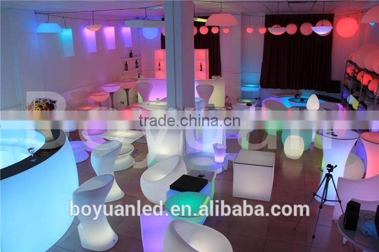 New design high top hotel battery led flower table