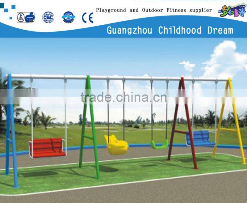 (CHD-884) Colorful four seat galvanized metal swing sets