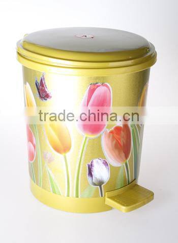 Big Size Foot Pedal Customized Logo Plastic Dust Bin