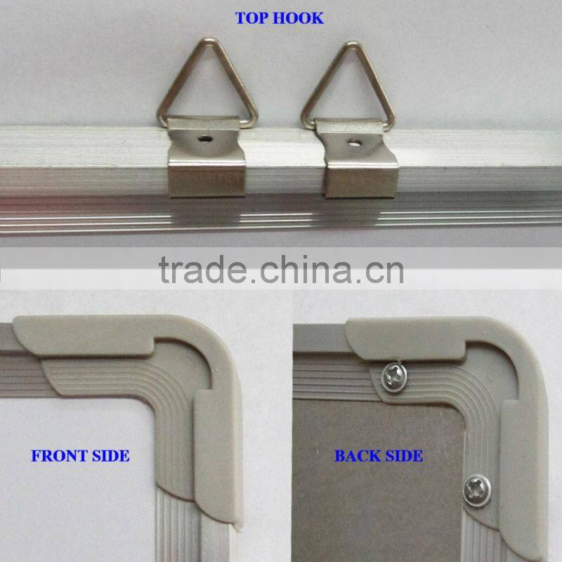 Cheap office aluminium frame 60x45cm standard magnetic whiteboard