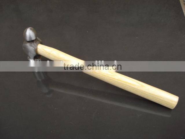 ball pen hammer with wood handle,cast iron or forged carbon steel