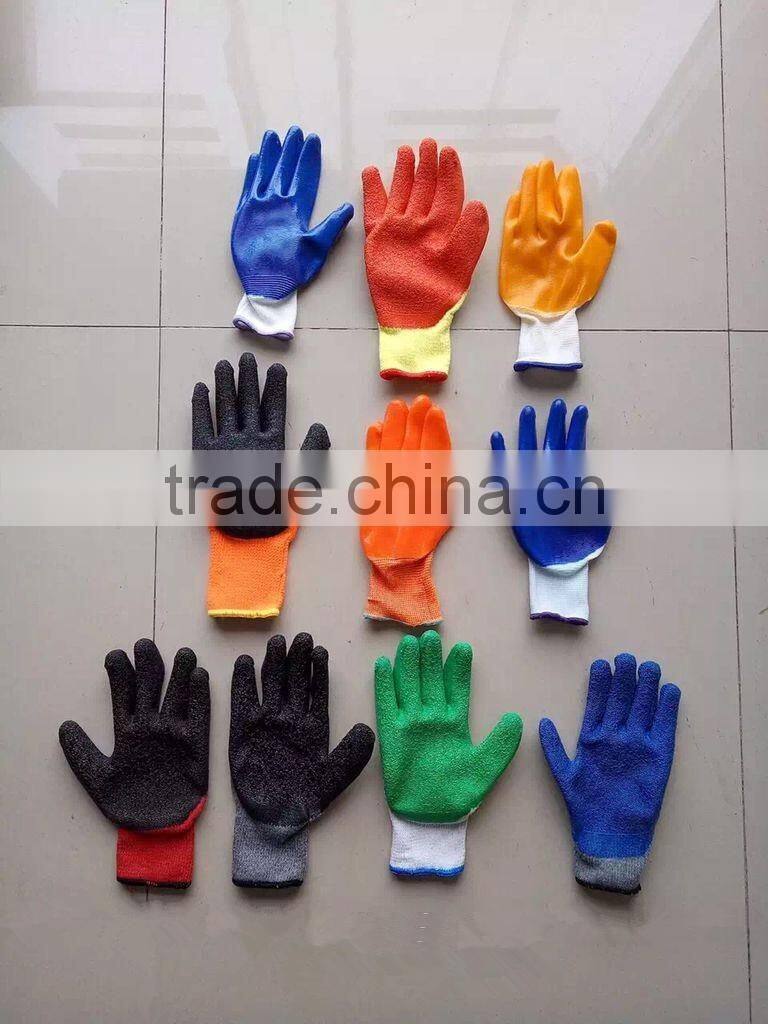 Latex palm coating safety gloves with factory price