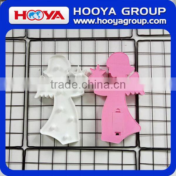 plastic LED marquee light with angel shape