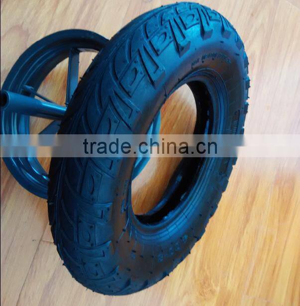 Butterfly pattern wheelbarrow tyre&tube 4.00-8