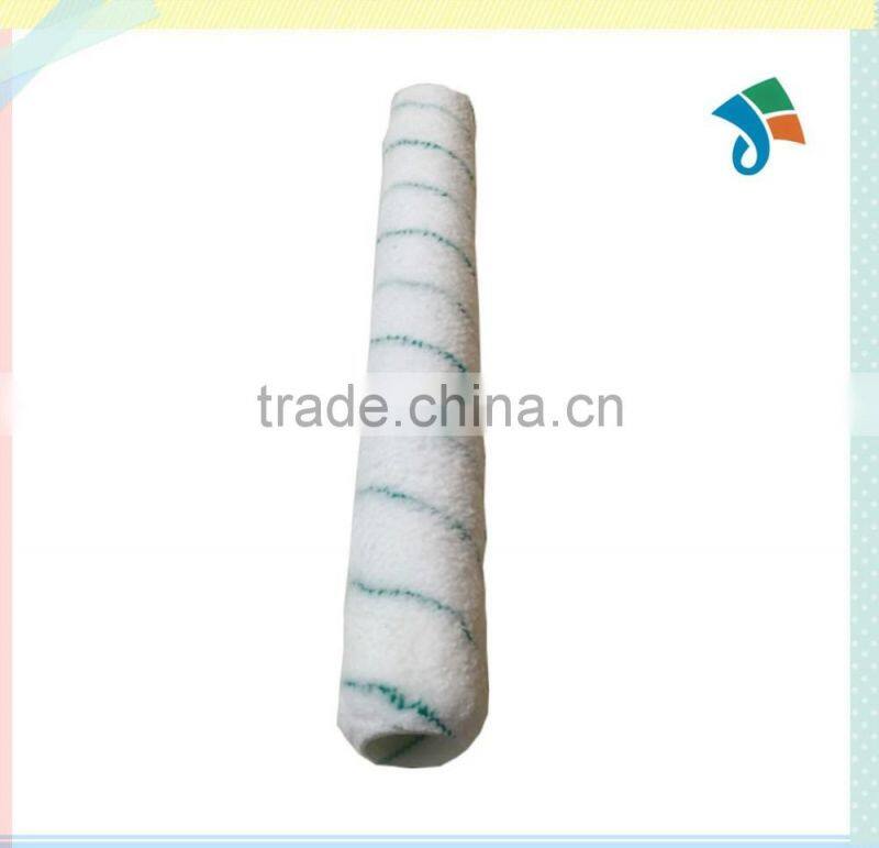 High quality microfiber with single green stripe paint roller cover paint roller sleeve
