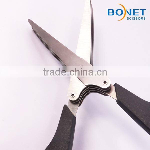 S97015C FDA qualified Stainless Steel 5 blades vegetables cutting scissors