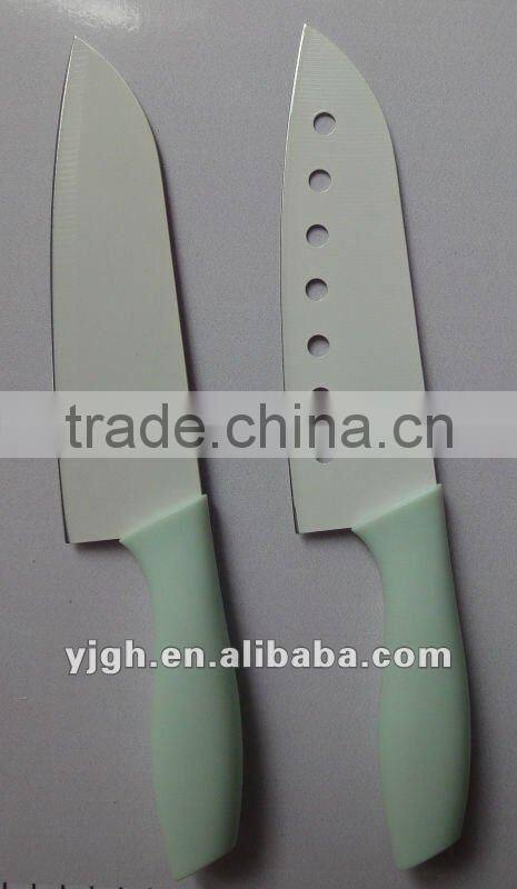 2pcs non-stick Santoku knife set