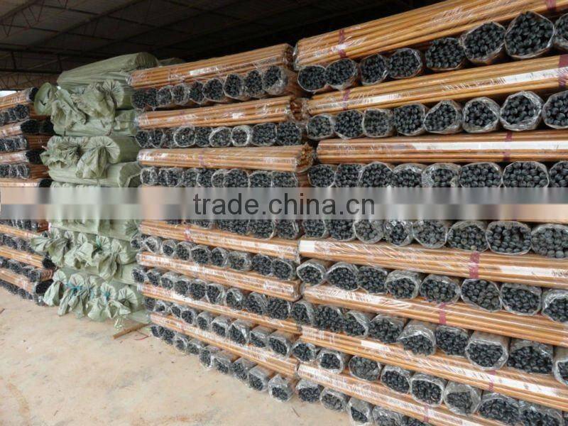 PVC coated wooden mop handle stick