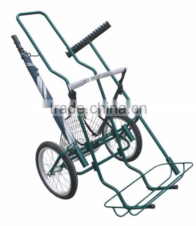 China golf bag cart factory wholesale 3 wheel golf trolley