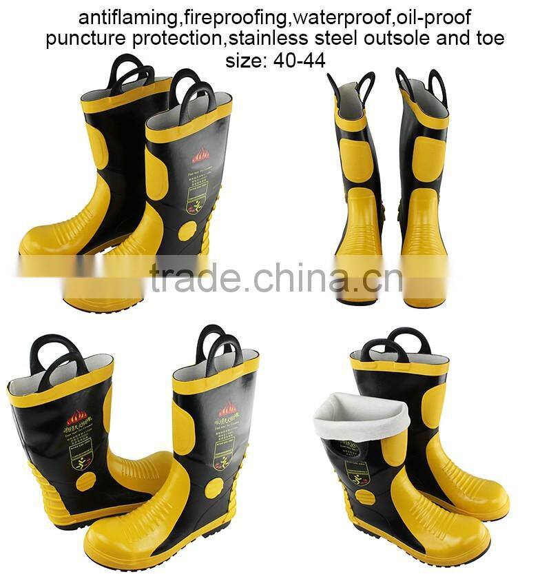 New Model Security Firefighter Safety Steel Toe Men Boots Shoes KMB02X