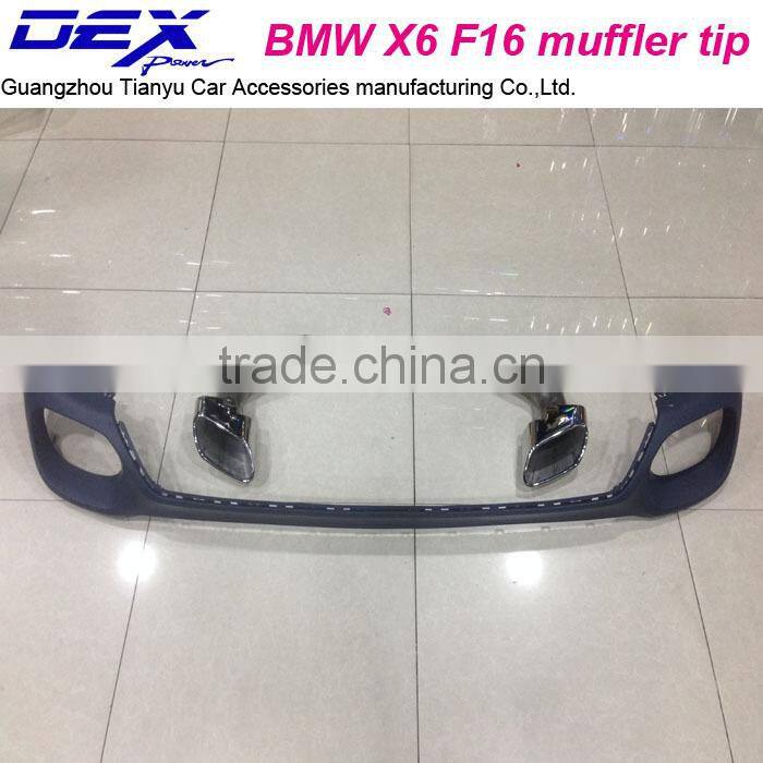 automotive parts for B~MW X6 F16 muffler tip PP rear diffuser
