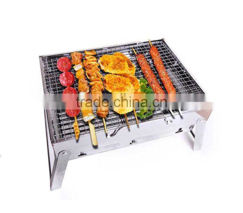 Steel Simple Outdoor Picnic Portable Folding Charcoal bbq Grills