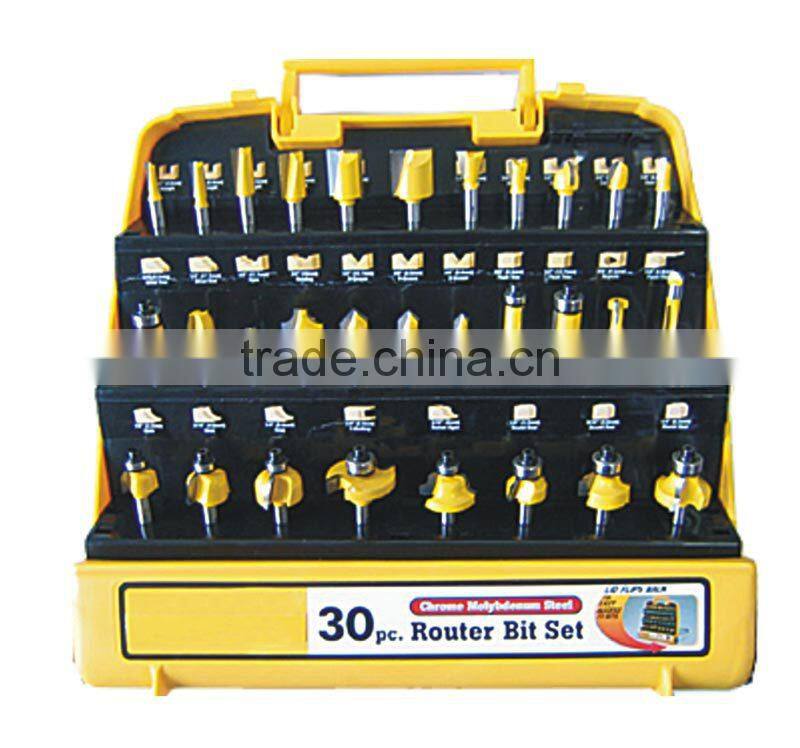 30pcs Router Bit & automotive tool set certificated by CE