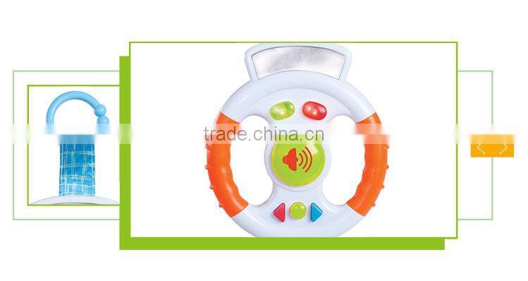 Funny Plastic Battery Operated Musical Kids Steering Wheel Toy