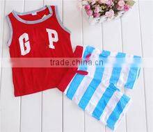 100% cotton baby clothes with different color and designs