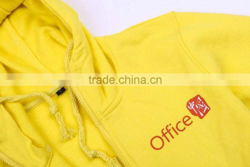 2016 new stylish design ladies women zip up hoody