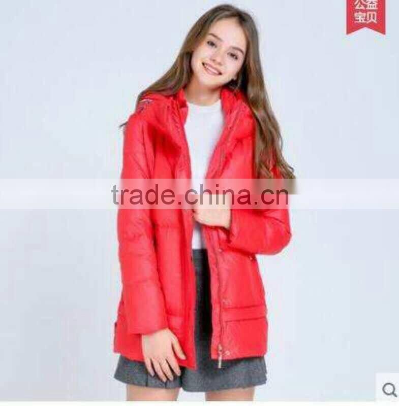 GZY shiny down jacket women coat winter comfortable model Export Europe American guangzhou warehouse 2017 stock hot selling ch