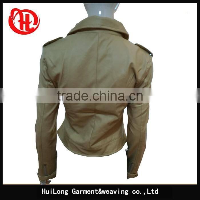 Stocklot autumn or spring lady pvc jakcet