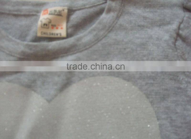 Knitted kids pullover sweater,love printed girls sweater design(BKNK5363)