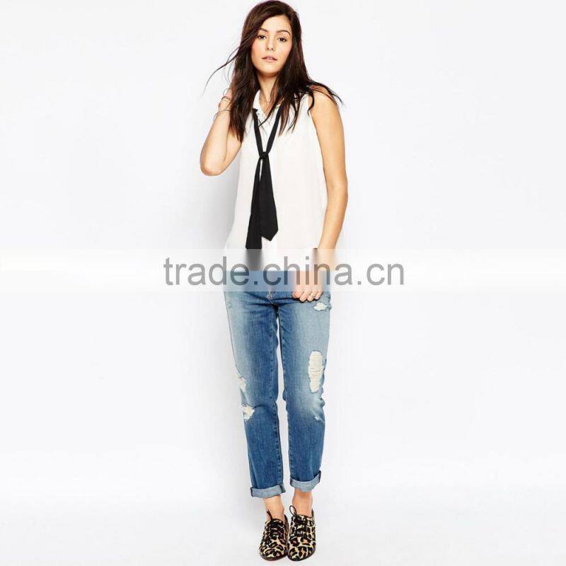 high quality soft sexy fashion ripped jeans women wholesale
