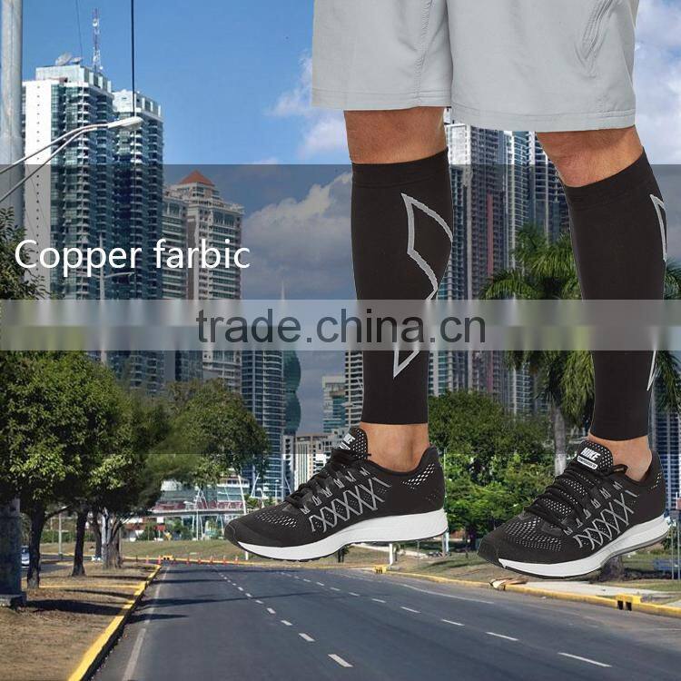elastic compression running sports calf sleeves brace