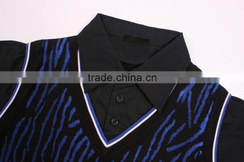 Loose Fit American Blue Sweater For Boys