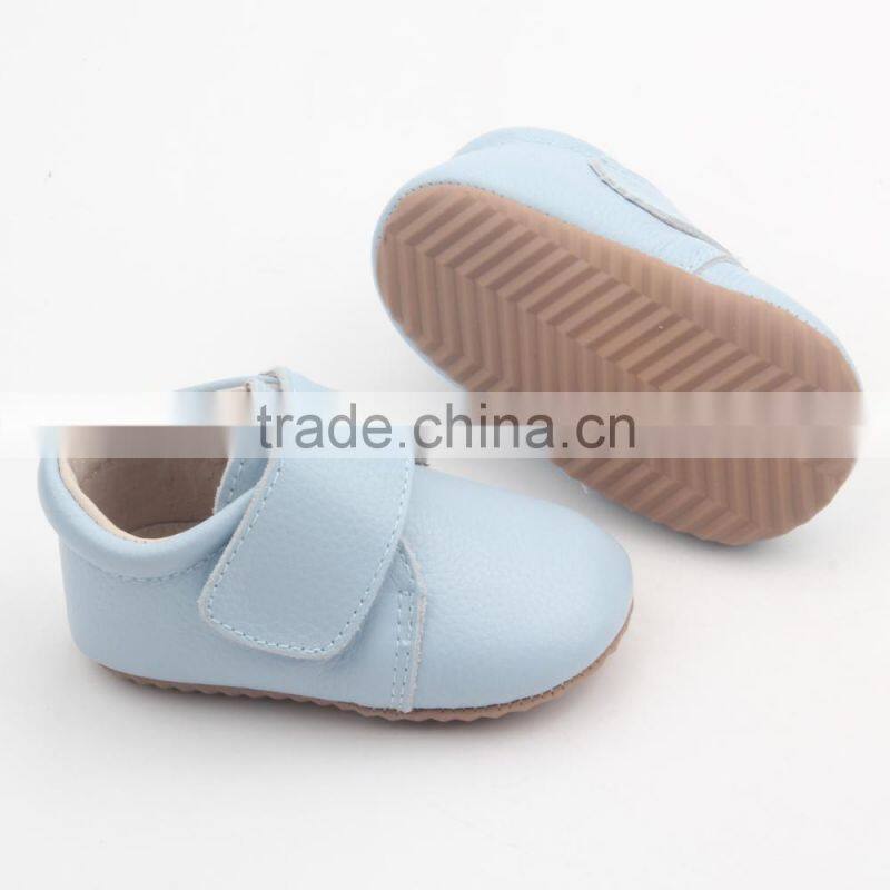 Latest design boys kids boots leather baby shoes rubber sole shoes