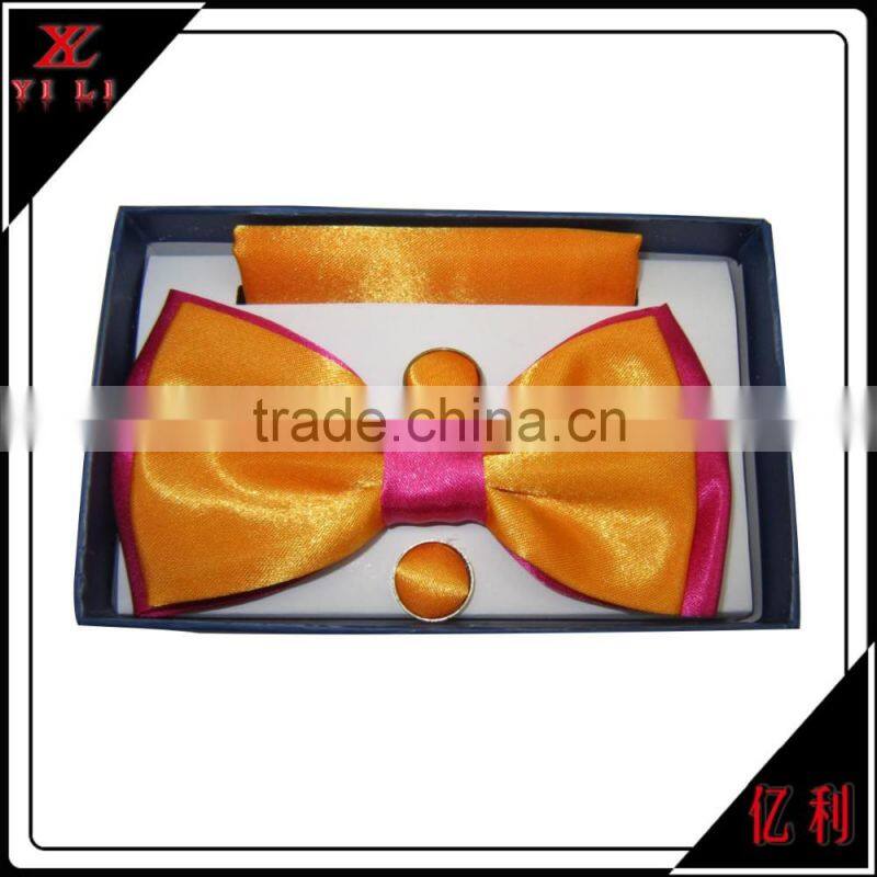 Latest design portable colored tie bow ties for men