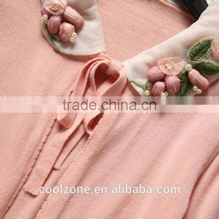 Fashion Style 2016 New Elegant Short Coats Knitted Blazers For Women Sweater