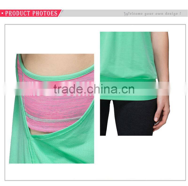 2015 custom dry fit women tank tops yoga top wholesale in china