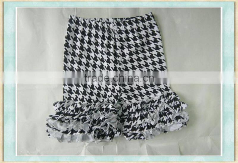 pekkle baby clothes black and white squares style fashion girl ruffle children's sequins cycling shorts