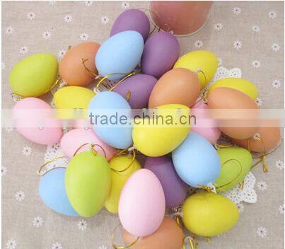 factory sale 6*4.2cm pink color DIY clear plastic easter egg
