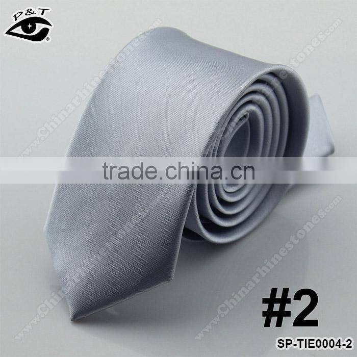 24 Colors Wholesale 100% polyster skinny ties for men skinny Men neck tie custom neckties fabric bow ties