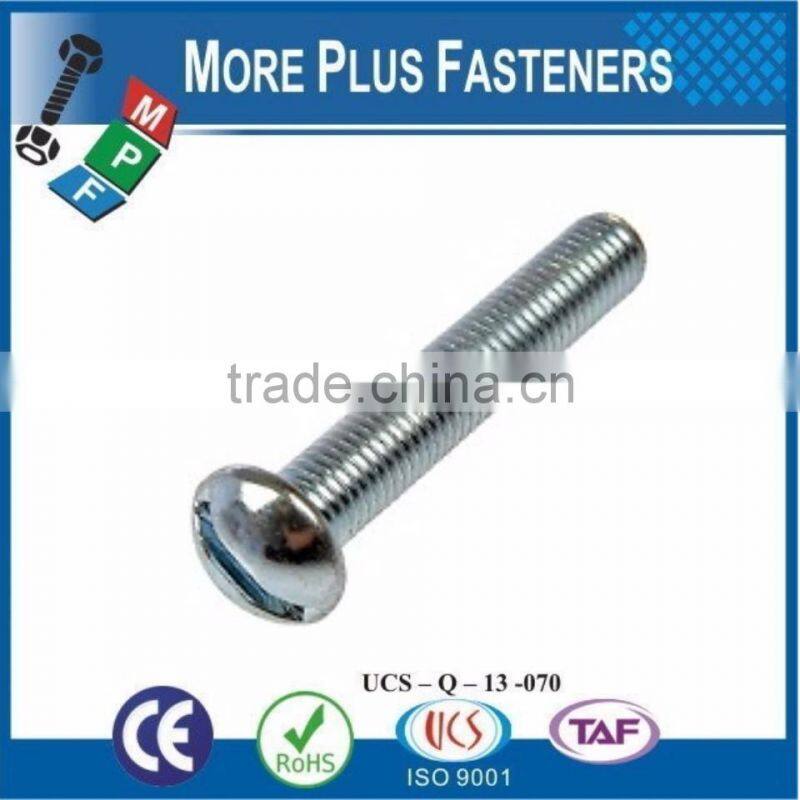 Made in Taiwan Slotted Round Head Machine Screw