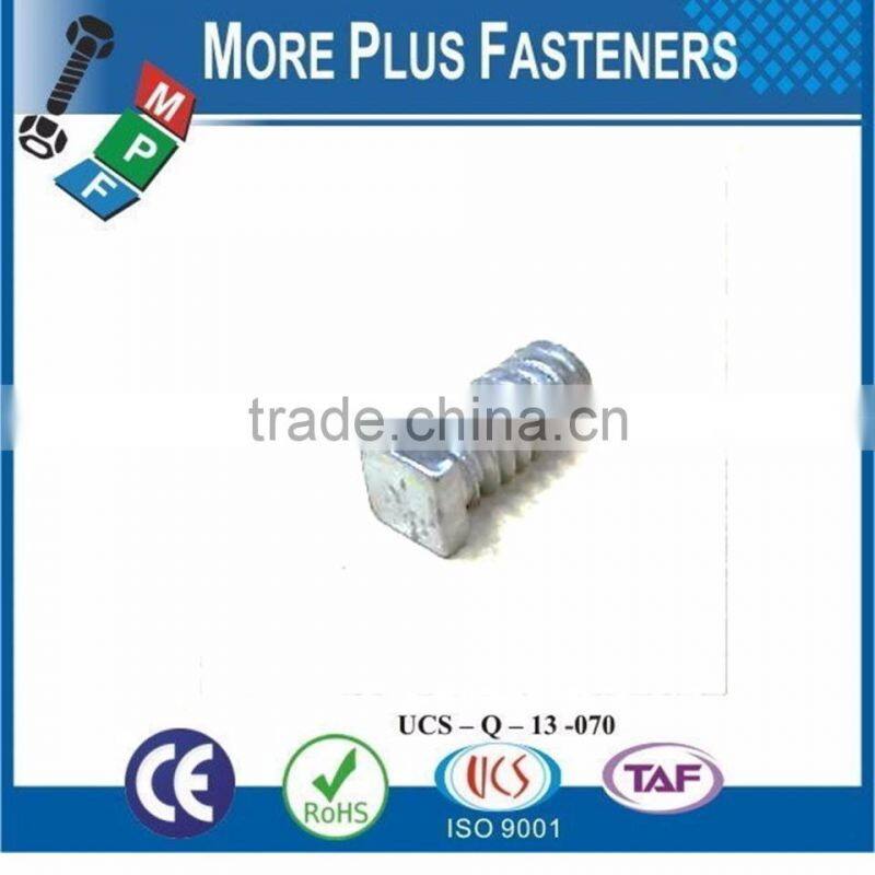 Made in Taiwan Hex Socket Countersunk Head Machine Screw Mushroom Head Ribbed Neck Machine Screw Square Head Machine Screw