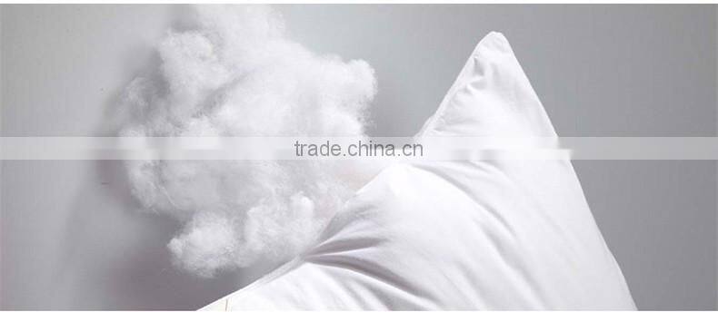 Cotton White Standard Polyester Fiber Filling Hotel Pillow