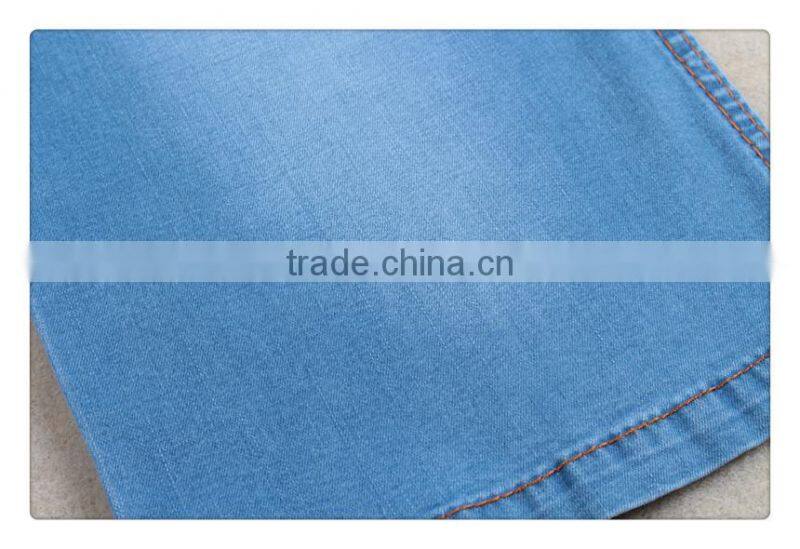 Dark blue good stretch denim fabric for girl dress