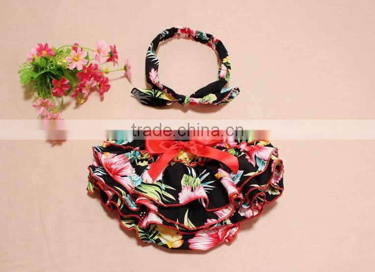 Wholesale baby sweet boutique clothing baby girl's cotton bloomers