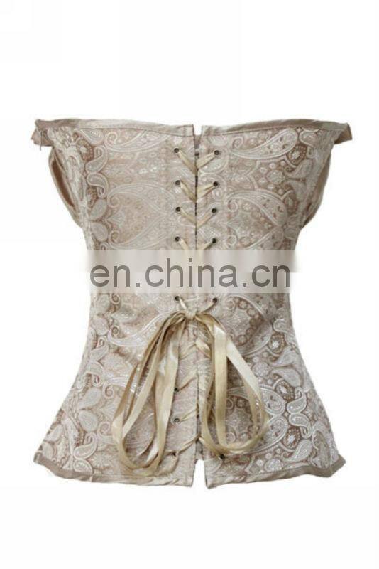 Wholesale women hot sheer corset posture wedding dresses pattern