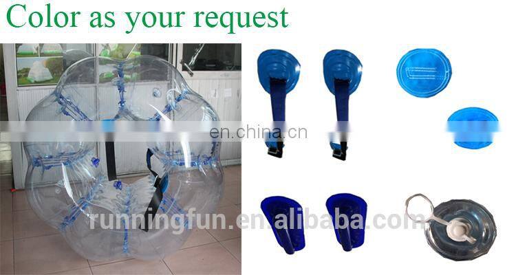 Factory Price PVC/TPU body inflatable bumper ball for adult ,human sized hamster ball