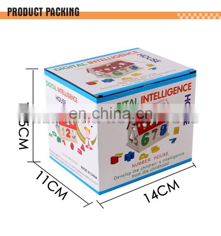 Digital intelligent house learning funny wooden toy house