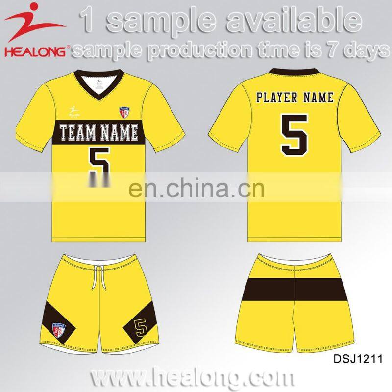 New Design China Import National Team Customized Cheap Soccer Jersey Set