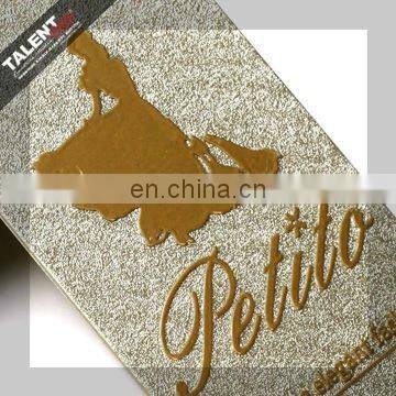 lady dressed plastic swing tag