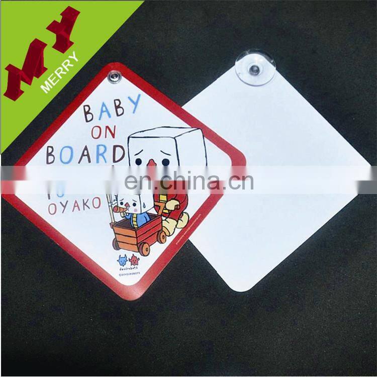 Car gifts custom plastic car sign / warning sign