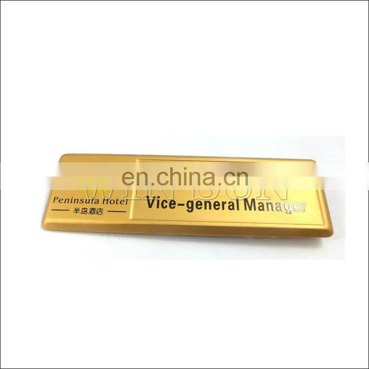 name tag metal pin badge