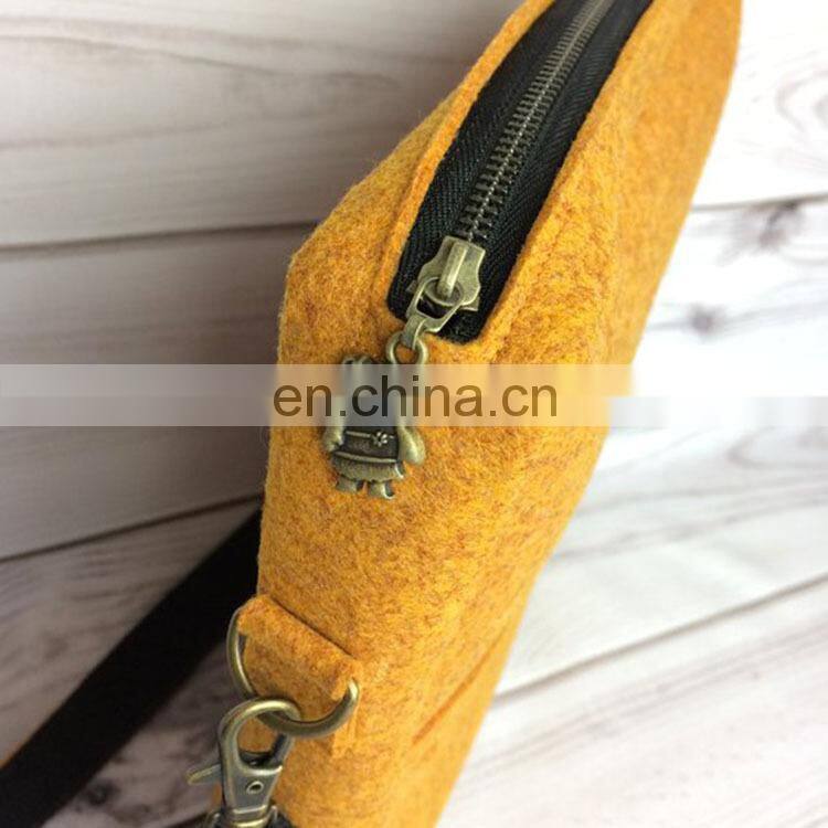 Custom eco-friendly hand made felt tote bag women handbag